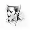elvis presley  tattoo design idea