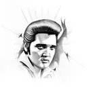 elvis presley  tattoo design idea