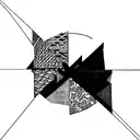 patchwork sleeve tattoo design idea