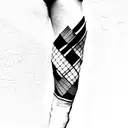 patchwork sleeve tattoo design idea