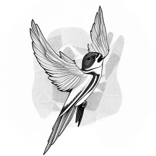 Swallow Bird tattoo design idea