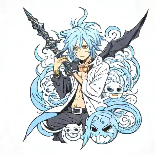 that time i got reincarnated as a slime rimuru tempest tattoo design idea