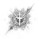 evangelion cross explosion tattoo design idea