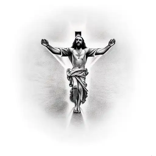jesus crist tattoo design idea