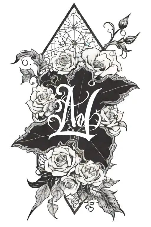 first name and date of birth tattoo design idea