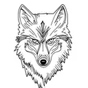 fearless wolf tattoo design idea
