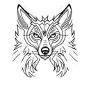 fearless wolf tattoo design idea
