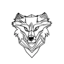 fearless wolf with map tattoo design idea
