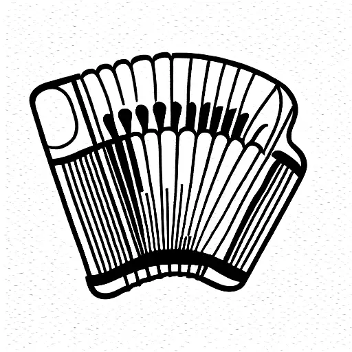 Accordion tattoo design idea