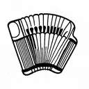Accordion tattoo design idea