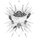 spicy pepper character that is a Japanese ronin tattoo design idea