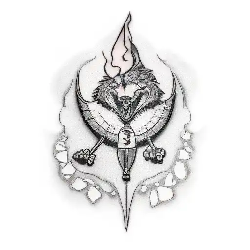 3 marathon runners tattoo design idea