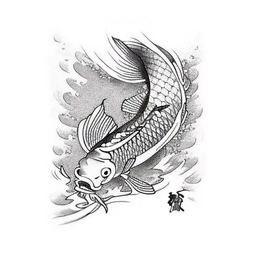 Koi Fish tattoo design idea