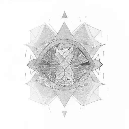 prism with colors tattoo design idea