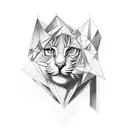 prism with colors tattoo design idea