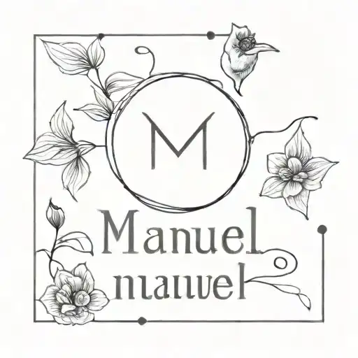 name of manuel tattoo design idea
