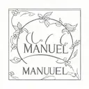 name of manuel tattoo design idea