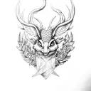 Wolpertinger tattoo design idea
