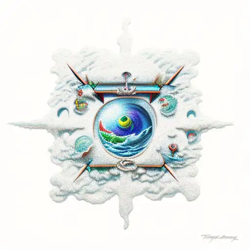 family treasure tattoo design idea