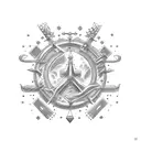 family treasure tattoo design idea