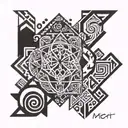 elements with the names Micah, Phoebe and Nicky incorporated tattoo design idea