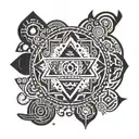 elements with the names Micah, Phoebe and Nicky incorporated tattoo design idea