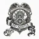 Military "do not go gentle"  tattoo design idea