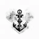 Navy Dog tag tattoo design idea