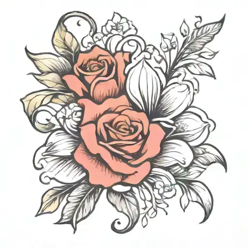 mother's day tattoo design idea