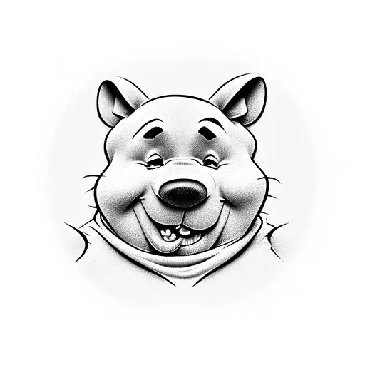 Winnie the pooh tattoo design idea