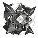 stoic virtues tattoo design idea