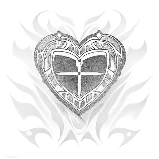 laughing heart Samoan  tattoo design idea