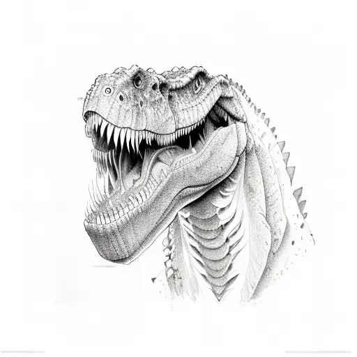 trex tattoo design idea