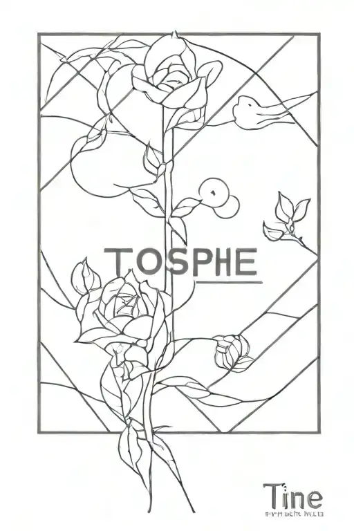 t line tattoo with the name joseph named tattoo design idea
