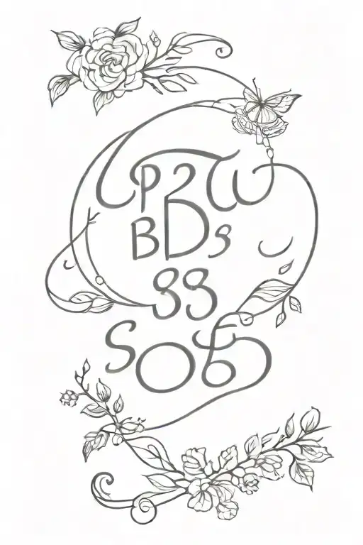 Psalm 23:4 bold written tattoo design idea