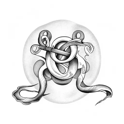 uterus spoon tattoo design idea