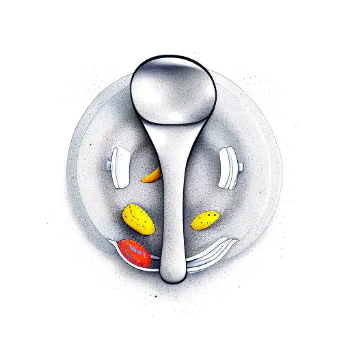  spoon tattoo design idea