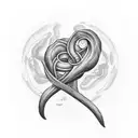 uterus spoon tattoo design idea