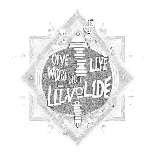 One day, you'll leave this world behind, so live a life you will remember tattoo design idea