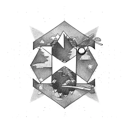 One day, you'll leave this world behind, so live a life you will remember tattoo design idea