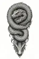 jormungandr tattoo design idea