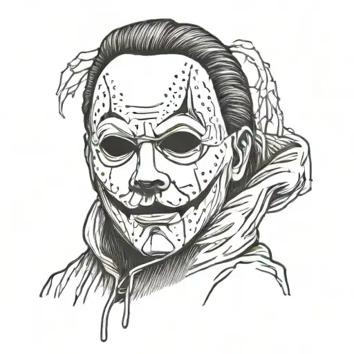 michael myers ghostface   tattoo design idea