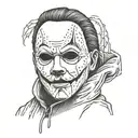 michael myers ghostface   tattoo design idea