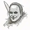 michael myers ghostface   tattoo design idea
