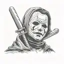 michael myers ghostface   tattoo design idea