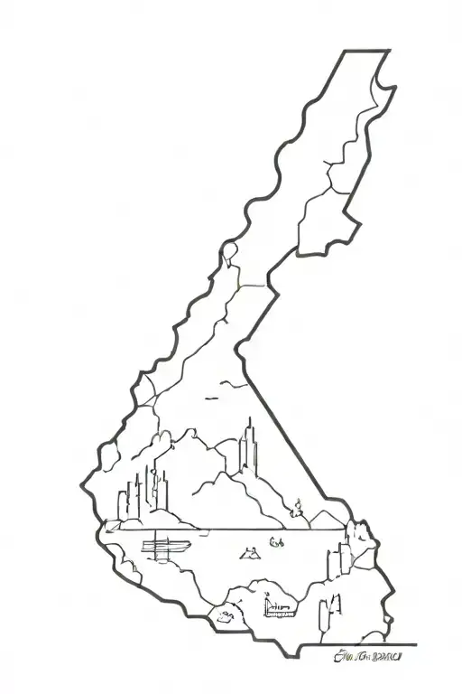 West Virginia and North Carolina tattoo design idea