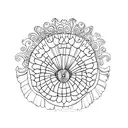 scallop shell tattoo design idea