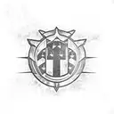 militarized Unit Symbol tattoo design idea