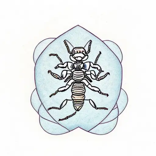 simple scorpion with a Heart instead of a stinger tattoo design idea