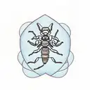 simple scorpion with a Heart instead of a stinger tattoo design idea